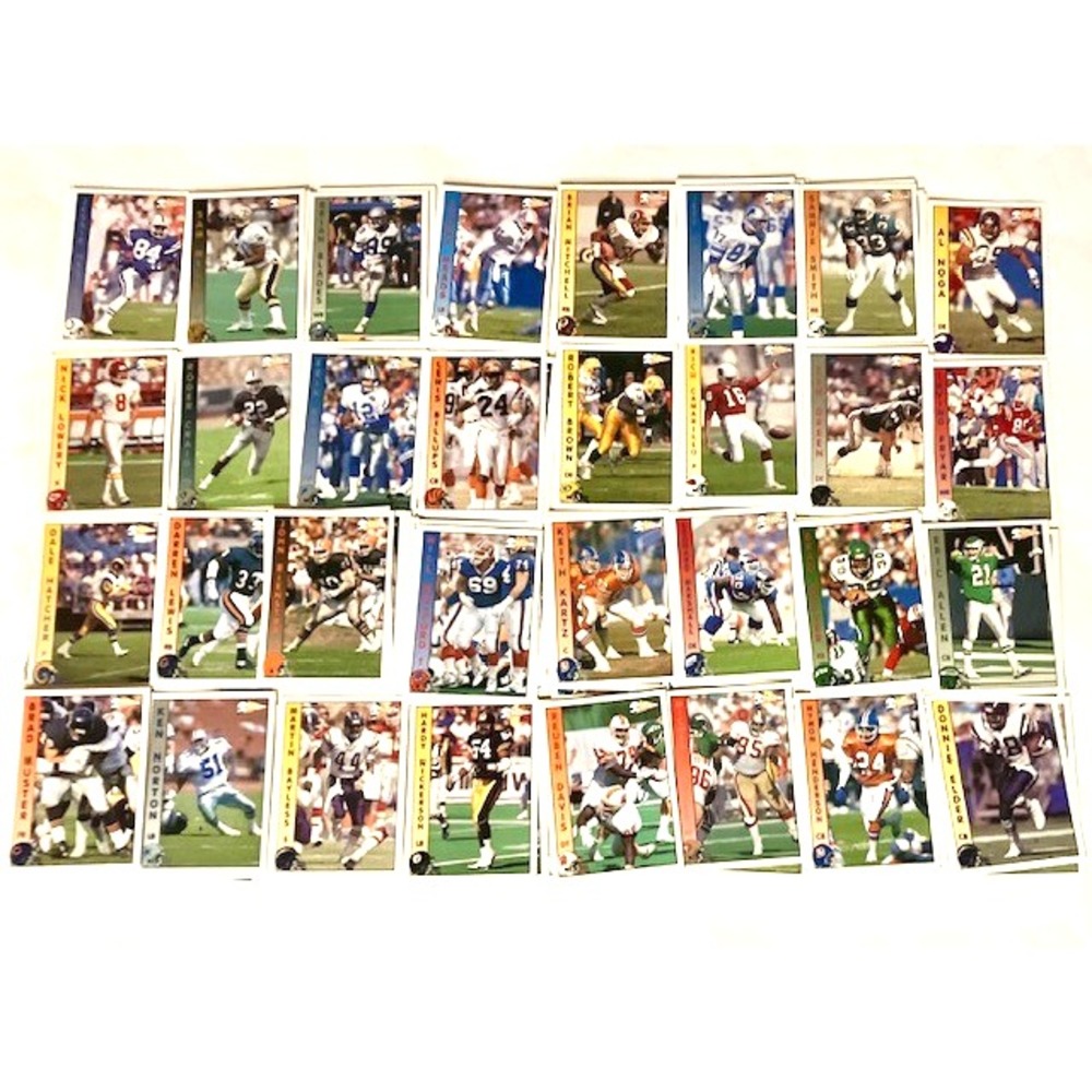 Vintage Pacific Football Cards Lot of  140 Plus Cards